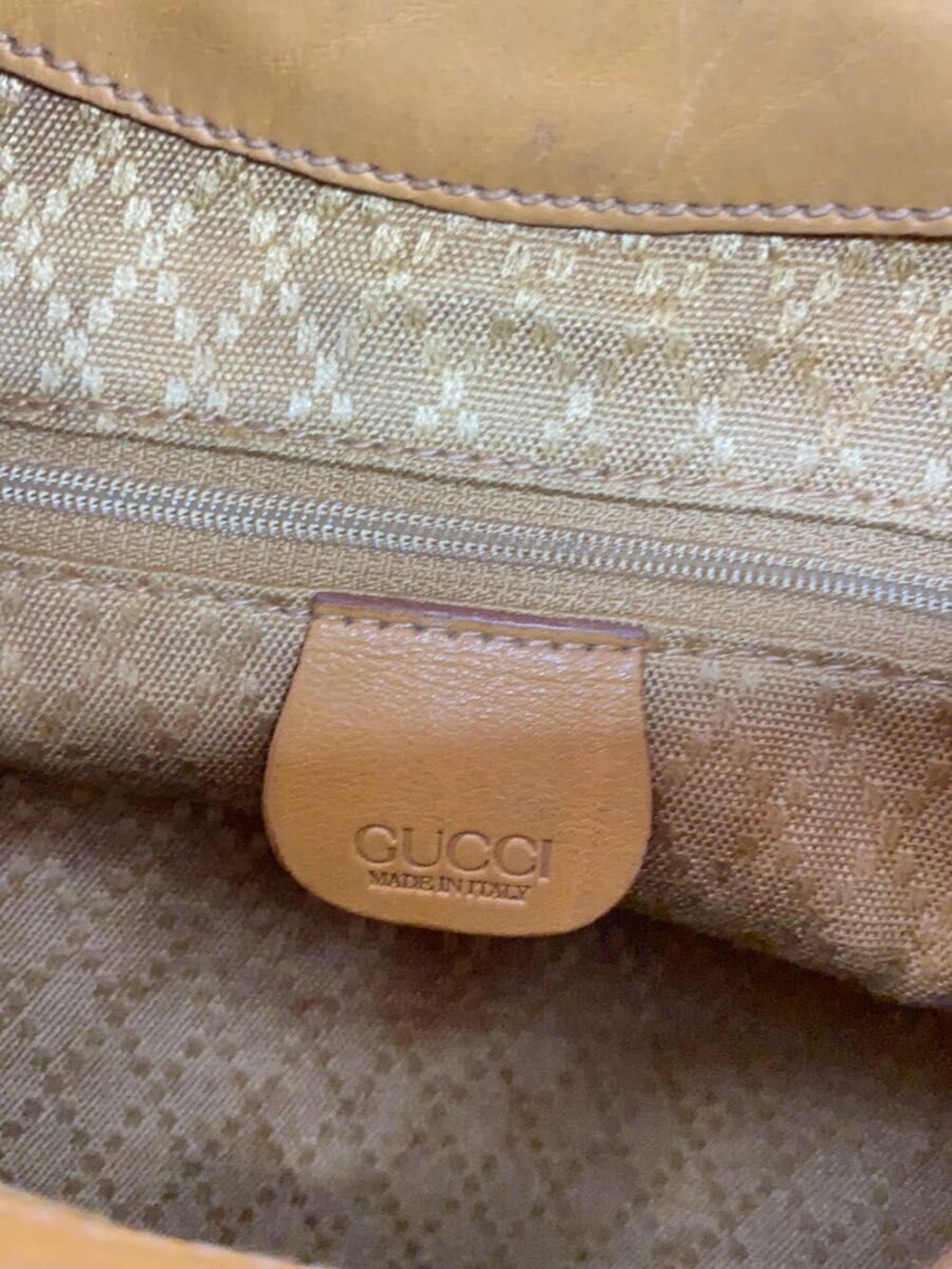 Gucci Backpack Rucksack Leather Yellow - Picture 5 of 6